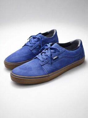 Vans Lindero Classic Blue Suede Gum Sole Sneakers - Men’s 9.5